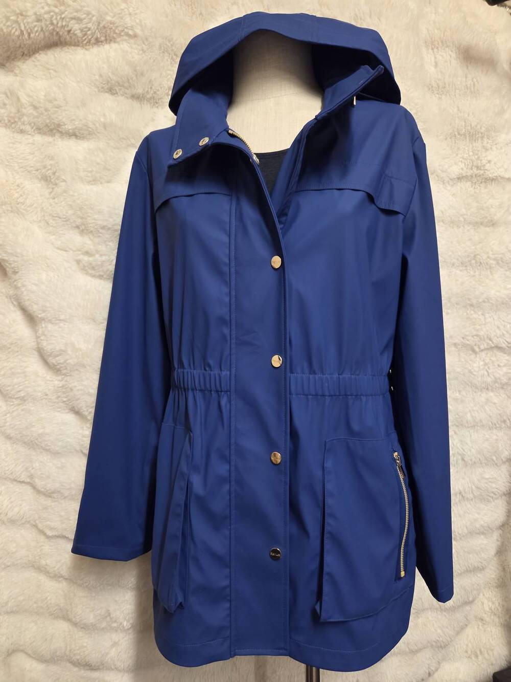 NEW RENUAR women's hooded jacket in lapis blue